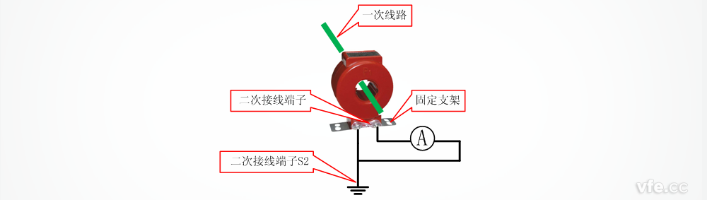 測(cè)量中電流互感器的接線圖 測(cè)量中電流互感器的接線圖