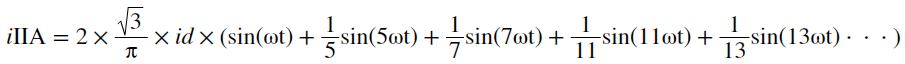 第二整流橋網(wǎng)側(cè)電流傅里葉級數(shù)展開 第二整流橋網(wǎng)側(cè)電流傅里葉級數(shù)展開