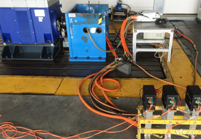 國(guó)內(nèi)某牽引電機(jī)變頻器負(fù)載現(xiàn)場(chǎng)測(cè)量接線示意圖